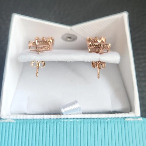 5.50 ct natural morganite dangle earrings. Brand new never worn! - Picture 4 of 5